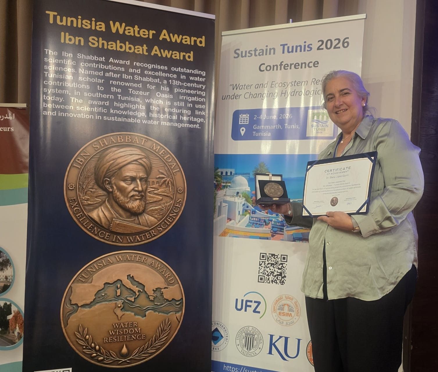 ICATALIST LinkedIn post about Sustain Tunis 2026 and water resilience